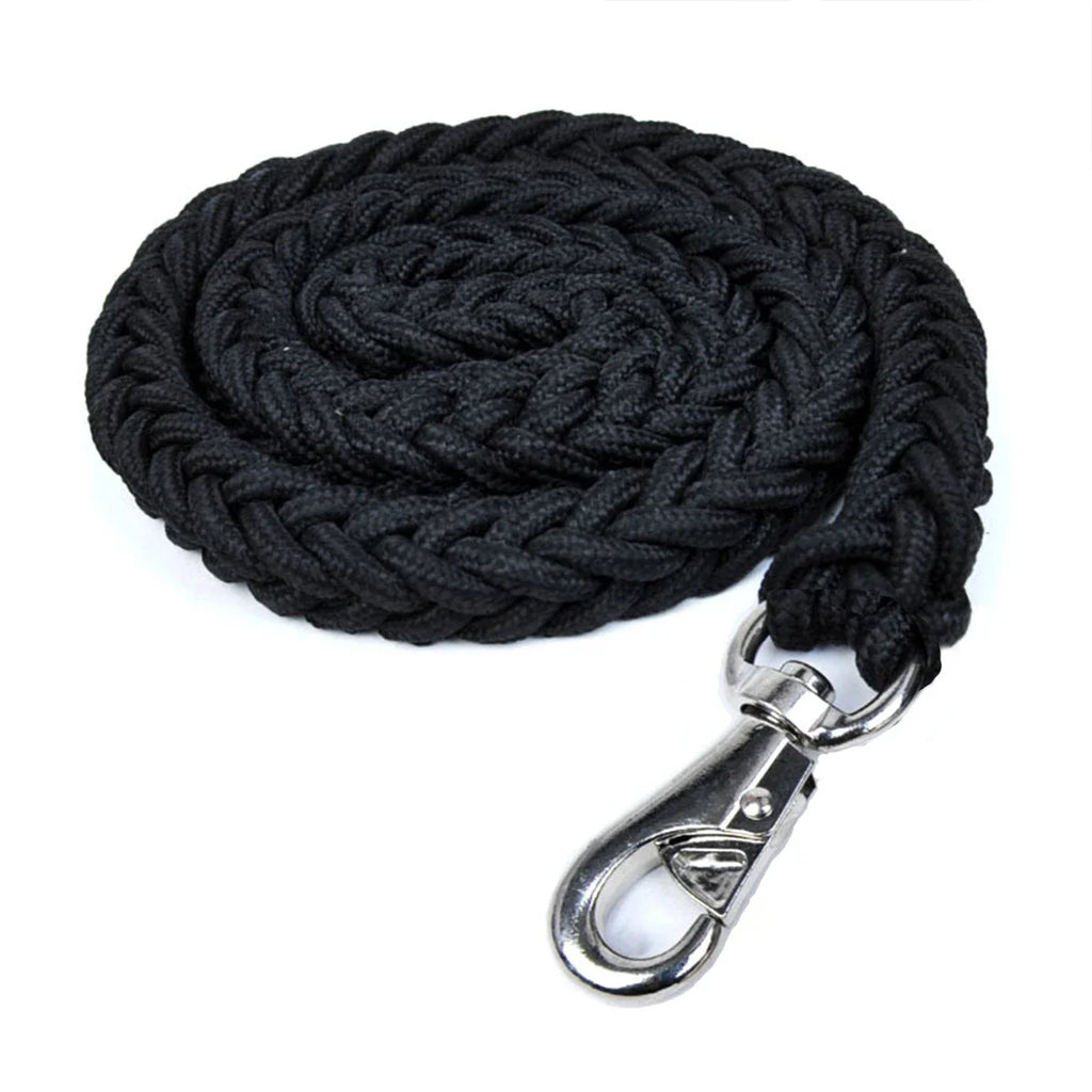 Dog leash for outdoor use. Durable and sturdy. Black design.