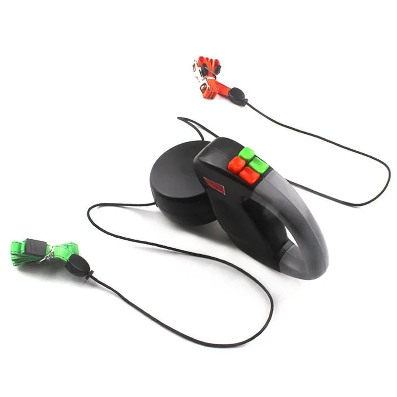 Two Dog Reflective Retractable Pet Leash Two Dogs Each up to 50 lbs and 10ft