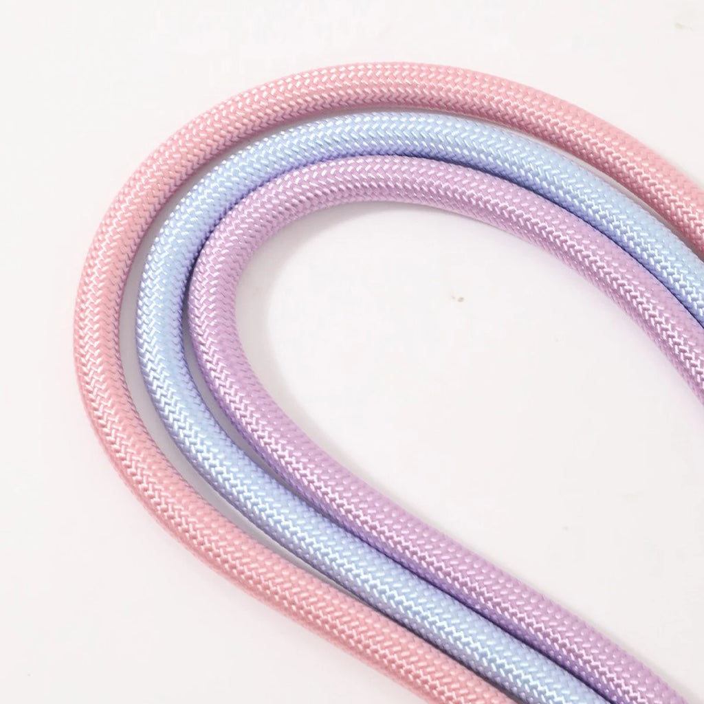 150cm Long Dog Leash with Foam Handle Cushioning Shock-Absorbing Elastic Alloy Buckle Durable Comfortable Rope for Walking