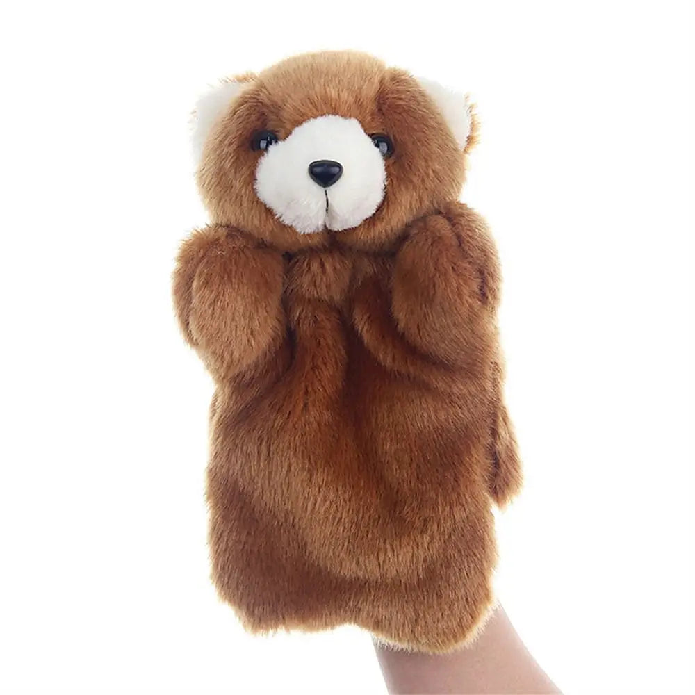 Animal Hand Puppet Cat Dolls Plush Hand Doll Puppets for Telling Story Cartoon Plush Toys