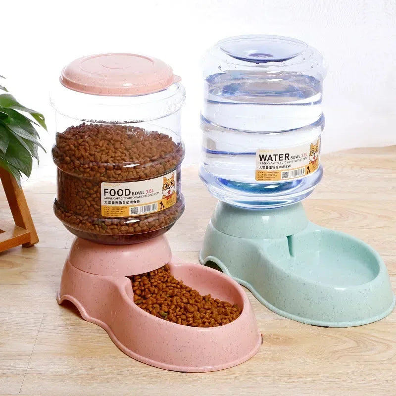 Dog Automatic Feeders Plastic Water Bottle Cat Bowl Feeding And Drinking Dog Water Dispenser Pet Feeding Bowl Pet Supplies Pet