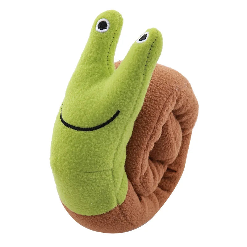 Snail shaped dog and cat toys, pet products, pet supplies, mats to hide food odors, training puzzles, and fun sniffing toys