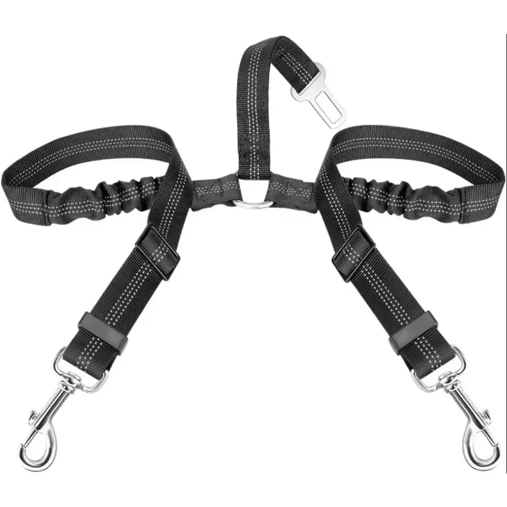 2025 Dog Leash -Double Heavy Duty Traction Rope for Strong Dogs - Enhance Safety and Contr with Comfortable Padded Handle Good