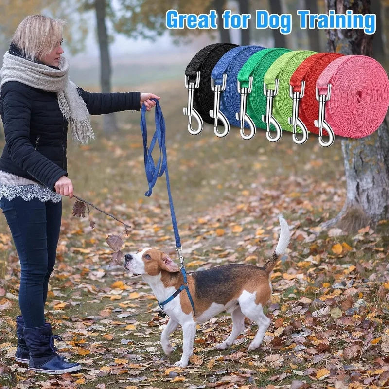 Solid Dog Leash For Large Dogs Pet Puppy Walking Training Lead Rope Big Dog Nylon Rope Long Leashes