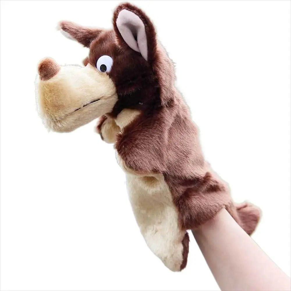 Animal Hand Puppet Cat Dolls Plush Hand Doll Puppets for Telling Story Cartoon Plush Toys