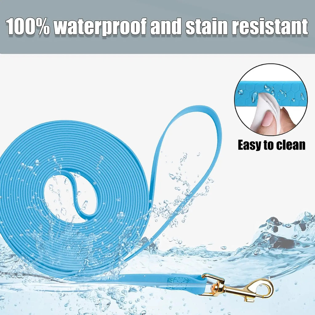 Dog Leash Long PVC Leashes 3M 6M 9M 12M 15M Easy Clean Waterproof Walk Training Durable For Large Medium Small Dogs