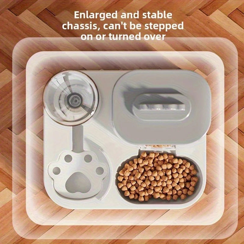 2 In 1 Automatic Pet Feeder For Cats Dogs Water Dispenser Food Bowl Drinking Feeding Device Durable Pet Supply