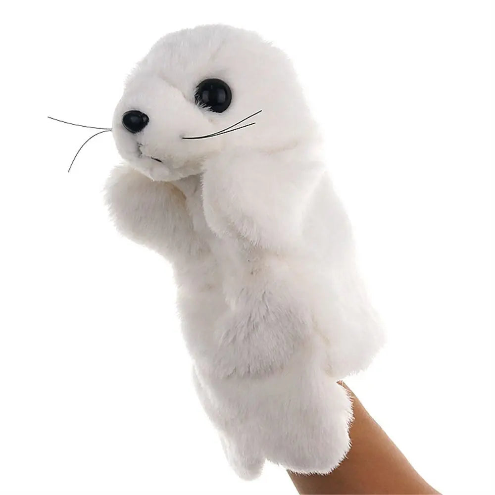 Animal Hand Puppet Cat Dolls Plush Hand Doll Puppets for Telling Story Cartoon Plush Toys