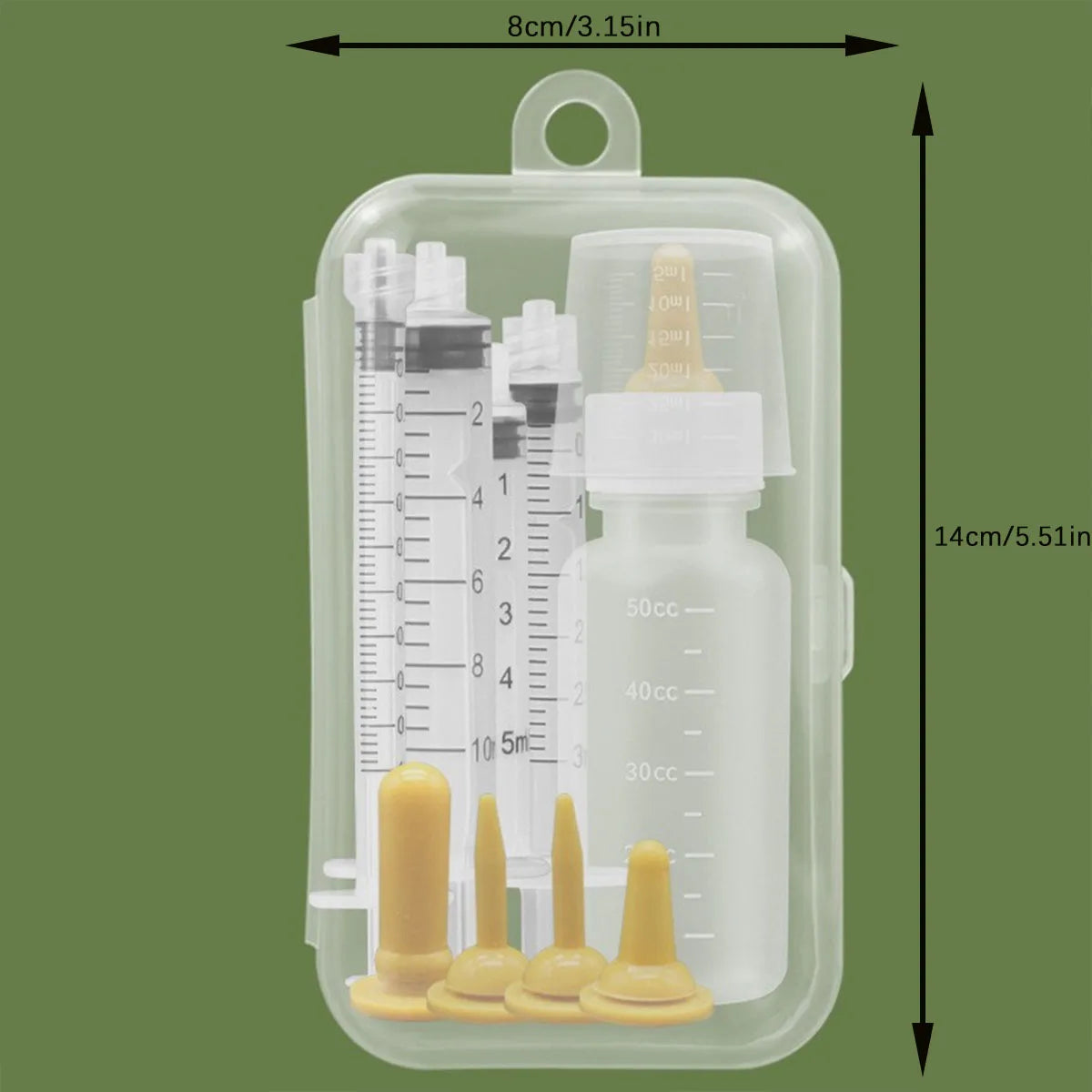 1 Set  pet feeding bottles, small pet feeders, dog and cat feeders, juvenile pet feeders, bottle and syringe type feeders