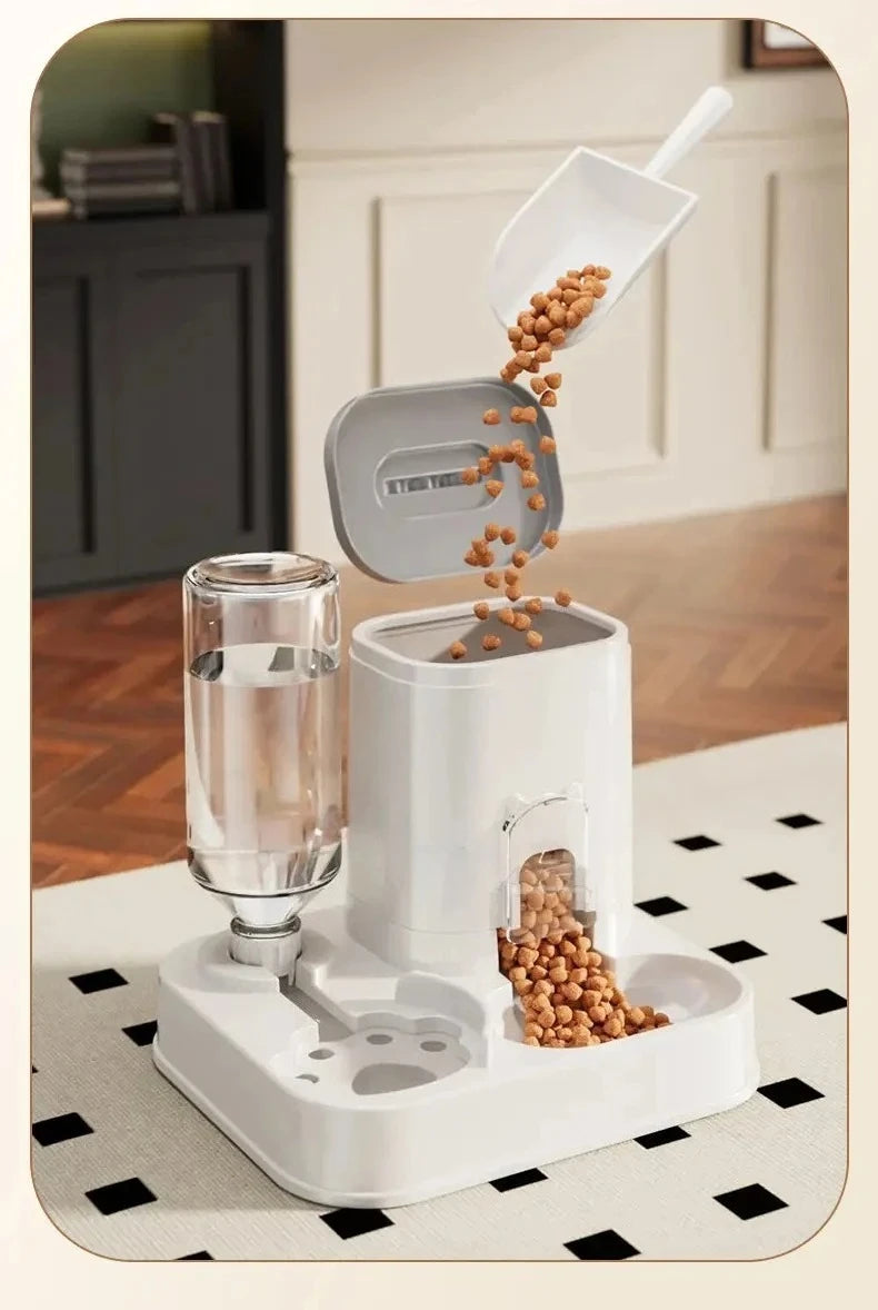 Large Capacity Pet Automatic Feeders and Water Dispensers, Suitable for Cats and Dogs