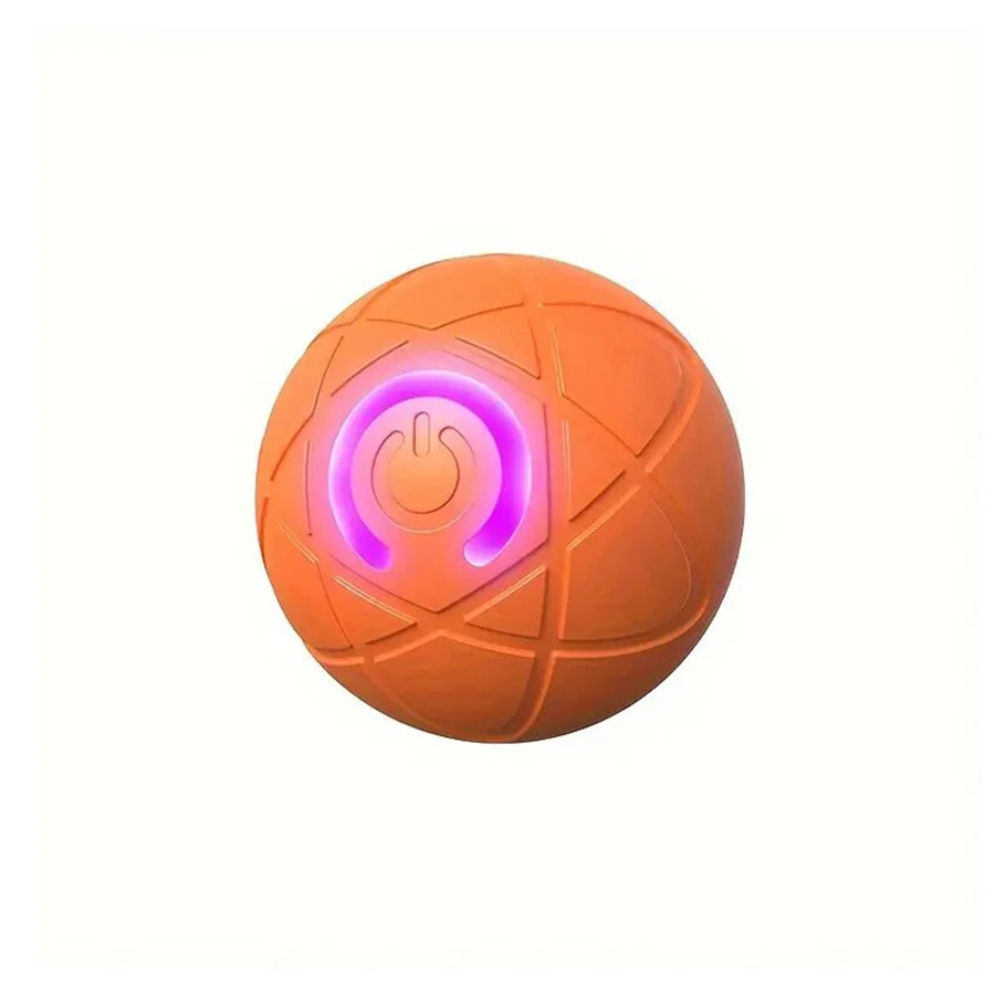 Automatic rolling ball dog and cat toys, interactive and durable dog chew ball toys, exercise elastic ball dog toys