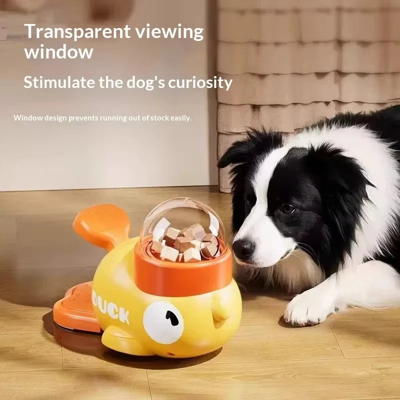 Duck Pet Feeder Automatic Feeder for Cats and Dogs Educational Toy Prevents Overeating Supports Multiple Families Training Toy