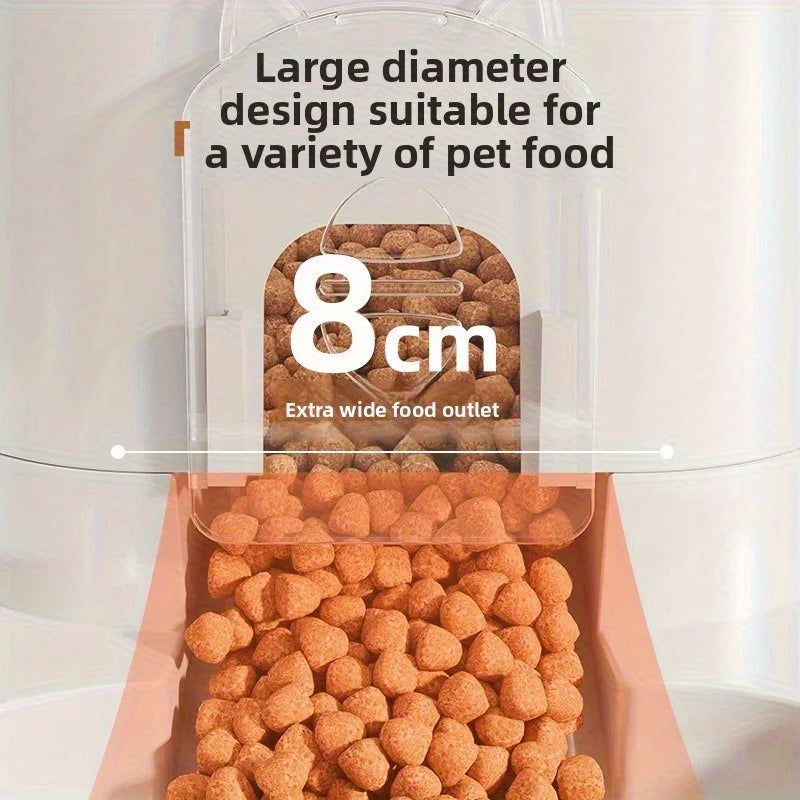 2 In 1 Automatic Pet Feeder For Cats Dogs Water Dispenser Food Bowl Drinking Feeding Device Durable Pet Supply