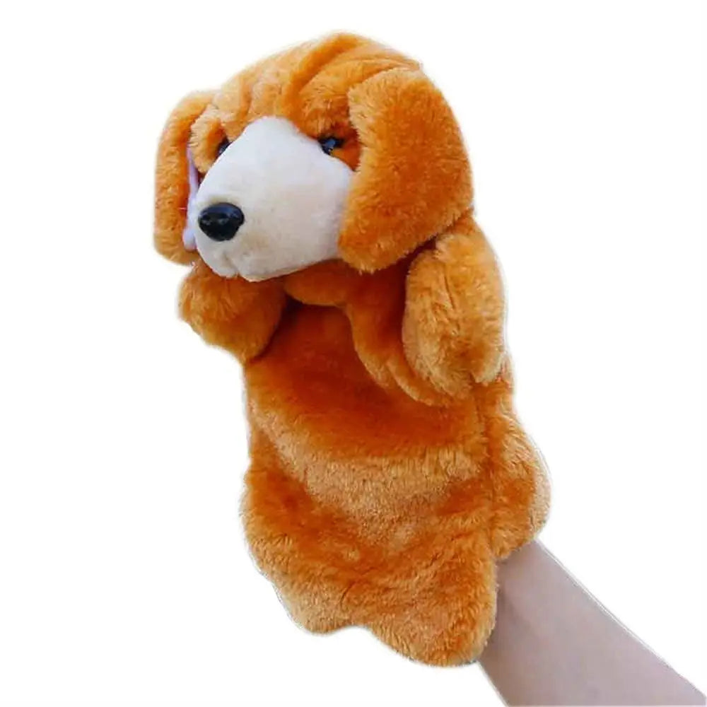 Animal Hand Puppet Cat Dolls Plush Hand Doll Puppets for Telling Story Cartoon Plush Toys